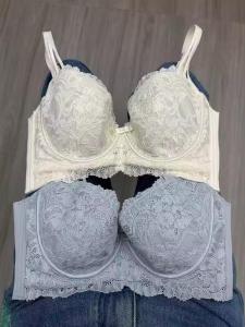 Adjustable Large Breast Appearance Small Underwear Womens Auxiliary Breast Reduction Steel Ring U-Neck Lace Bra Sensual Thin Cup