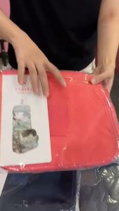 กระเป๋าใส่อุปกรณ์อาบ รูปแบบ 1/2" กระเป๋าจัดเก็บระเบียบพกพา กระเป๋าแขวนในห้องน้ำ กระเป๋าเครื่องสำอาง