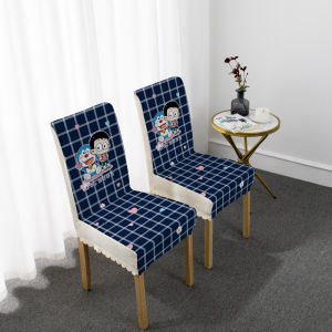 Nordic Style Japanese Cartoon Chair Covers Cute Home Dining Table Chair Stool Covers New 2025 Simple Design Kitchen Seat Covers
