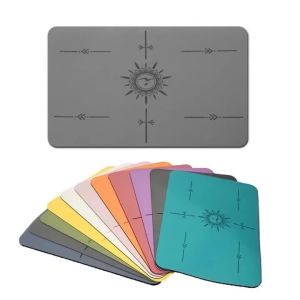 1 PCS Mini Flat Support Mat Non-slip Polyurethane Rubber Yoga Mat 40 X 60CM Inverted Balance Knee Fitness Mat Thickness 5mm