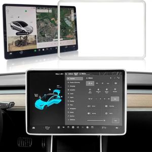 For Tesla Model 3 Y Juniper Silicone Protective Frame Edge Cover Central Control Display Navigation Screen Protector Accessories