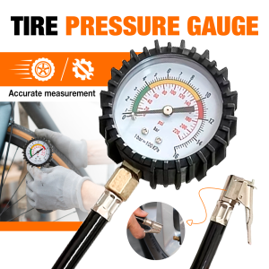 High-Precision Tire Pressure Gauge Car Tire Pressure Detection Tool for Bicycle/Motorcycle Tire Pressure Measuring Equipment