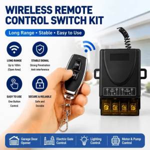 433Mhz RF Wireless Remote Control Switch AC 110V 220V 30A Relay On Off Remote Controller Transmitter For Water Pump Motor LED