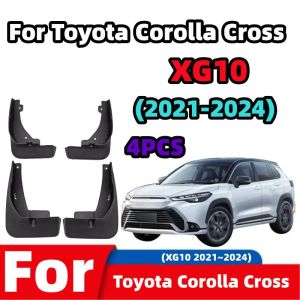 Car Mud Flaps Mudguards Splash Guards Fender External Decorate Car Accessories For Toyota Corolla Cross XG10 2021 2022 2023 2024