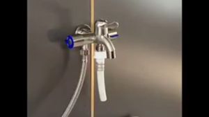 SUS304 Faucet Three Tap Multifunctional Stainless Steel Faucet Three Way Tap for Bathroom kitchen
