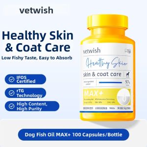 vetwish | Dog Omega-3 Lecithin Skin Coat Care Capsules