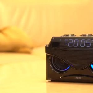 soaiy | Portable Bluetooth Speaker with Heavy Bass and Radio Alarm Large Volume
