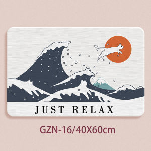 Japanese Style Hard Diatom Mud Absorbent Mat Bathroom Floor Mat Quick Dry Foot Pad Home Bathroom Toilet Door Anti Slip Pad
