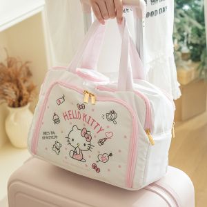 Sanrio | Sanrio Large Capacity Storage Bag Makeup Bag Multi functional Classification Storage Dry Wet Separation Travel Portable Toilet B