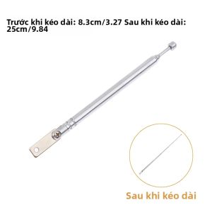 Ăng-ten Thu Sóng Radio Thu Phóng Toàn Dải Kim Loại 5 Đoạn M2.5 17/25cm Xoay Được AM FM Cho Khả Năng Thu Sóng Tốt Hơn