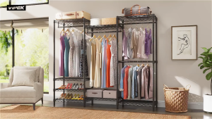 Metal Wardrobe Clothes Hanging Organizer Wall Hanging Clothes Rack Heavy Duty Clothes Hanging Rack Clothes Organizer Rack Coat Racks Coat Cabinet