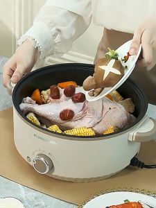 [COD] 5L Large Capacity Multifunctional Electric Cooker 电煮锅 Non-Stick Multi Cooker with Steamer 28CM Upgraded Electric Pan Hot Pot cooker Electric Cooking Pot Electric Pot Multi Cooker