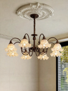 FANCY LAMP CLUB | French Vintage Style Bellflower Lamp