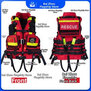 PATGEAR | Water Rescue Equipment Set Including Cutting Knife Flashlight Helmet Gloves Boots Rope Bag