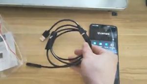 USB Phone Endoscope 5.5mm IP67 Waterproof Wire Endoscope Motor VehicleSewer Inspection Endoscope