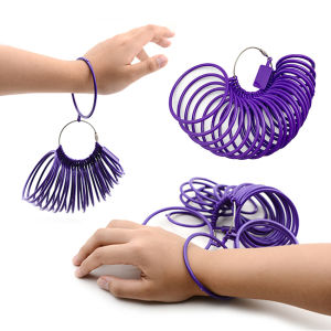 【Grosir Murah】Alat Pengukur Gelang Tangan Ring Sizer Jewelry Dan Jari Cincin Jewelry Making Tool Plastic Bracelet Measuring Adjustable Accessories Gelang giok mengukur lingkaran cincin tangan inci lingkaran gelang plastik ukuran perbandingan lingk