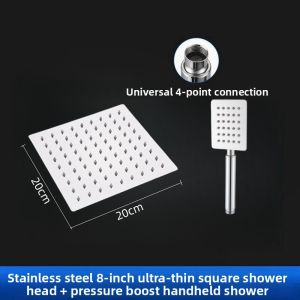 Stainless Steel High Pressure Silicone Shower Head 4 Port
