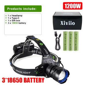 2026 Upgraded Ultra Bright LED Headlamps High Power Headlights USB Rechargeable Head Torch for Outdoor Fishing Hunting Camping