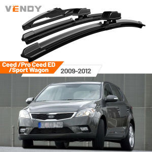 For KIA Ceed Pro Ceed ED Sport Wagon 2009-2012 2010 2011 Front & Rear Windshield Wiper Blades Windscreen Wipers Set Accessories