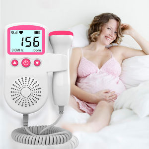 3.0MHz LCD Fetal Doppler Baby Prenatal Heart Rate Detector Home Sonar Doppler Stethoscope Pregnant Household For Women
