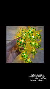 LAMPU HIAS KETUPAT lampu model ketupat lebaran Lampu natal lampu ketupat lampu tumblr ramadhan plastic plastik bisa cod gratis ongkir