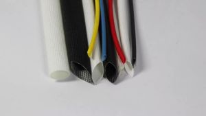 2/5/10m High Temperature Fiberglass Sleeve Black White Diameter 1mm - 25mm 200°C Silicone Resin Coated Glass Fiber Tube Sleeving