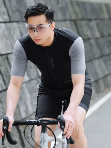WOSAWE Men Cycling Jersey Breathable Quick-drying Reflective Sports Bike Short Sleeve Shirts