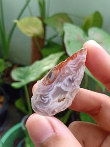 #KD07 Agate Geode โพรงอาเกต หินธรรมชาติ หินสะสม มีผลึกควอตซ์