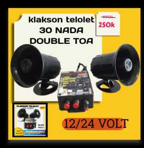 klakson telolet universal 12/24 volt double toa