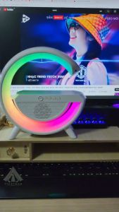 Loa Bluetooth LED RGB chữ G kiêm sạc không dây 15w âm thanh hay có thể trang trí hoặc làm quà tặng