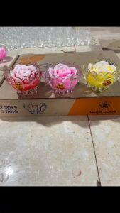 Ly Nến Sen 3 Tầng 12 Ly - Nến Cốc Nghệ Thuật 11 Giờ