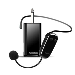 SHIDU Wireless Microphone Lapel Microphone Wireless For Teaching Professional Head-Wear Mic