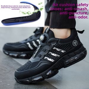 New Steel Toe Safety Shoes Womens Breathable Anti-impact Lightweight Soft Bottom Work Shoes Slip Resistant Fireproof High Temperature Resistant
