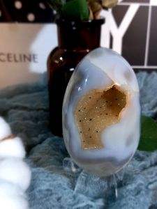 New Arrival!!  Fully polished Agate Skin Sparkling crystal tooth Smiling face 😃 Eggs!!