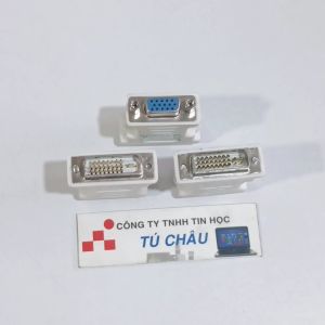 Đầu DVI ra VGA: DVI - I ra Vga (Chuẩn 24 - 5 kim)  / DVI - D ra Vga (Chuẩn 24 - 1 kim) / Đoạn ngắn