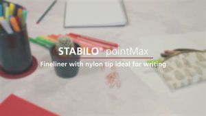 STABILO Nylon Tip Writing Pen PointMax ARTY Wallet of 15 Assorted Colours