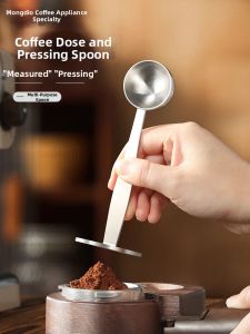 MONGDIO | Stainless Steel Coffee Press & Measuring Spoon for Moka Pot