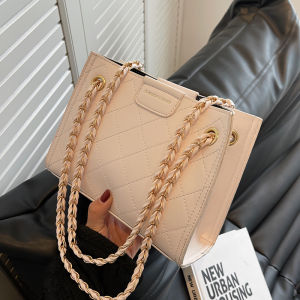 Trendy Commuter Womens Bag 2025 New Small Rhombus Chain Texture Quality Crossbody Shoulder Bag Fashionable Tote Handbag