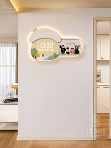 CTYLIGHTZ | Cream Style Wall Clock Digital Calendar