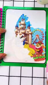 Water painting book for children Magic Coloring Book For Kids Magic Pen Drawing Book Kids Painting Toys Magic Water Drawing Book