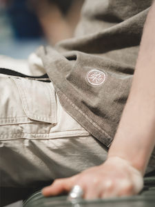 Maden Workwear American Retro Wax Dye Khaki T-Shirt Washed Casual Half Sleeve Short Sleeve Base Shirt Men Summer round Neck