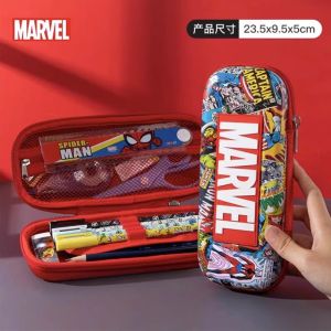 Hộp Đựng Bút Spider-Man Captain Marvel Dung Tích Lớn Hộp Đựng Bút Sáng Tạo Đa Năng Cho Bé Trai Phụ Kiện Học Tập