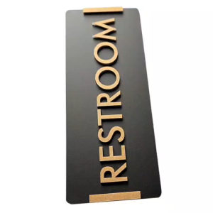 Premium Acrylic Door Sign Washroom Plaque Office Restroom Sign Hotel Wall Sticker