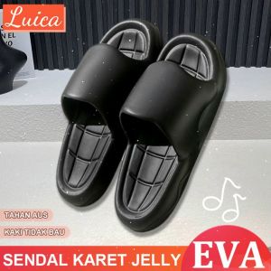 Sandal Slop Pria Karet Casual Elegan Dewasa Cowok Empuk EVA Sendal Pria Rumah Murah Premium Anti Slip Slipper