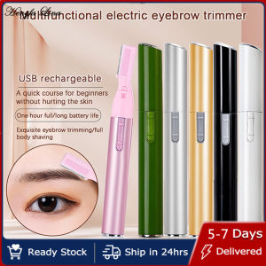 Hengfa Lina USB Rechargable Portable Mini Electric Eyebrow Trimming Hair Remover For Women Body Facial Shaver Hair Blade Razor Epilator