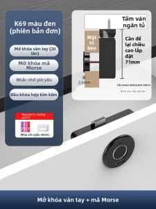 FALEISTON | Khóa Điện Tử Thông Minh Nhận Diện Vân Tay cho Tủ Văn Phòng Tủ Quần Áo Tủ Giày và Tủ Đầu Giường