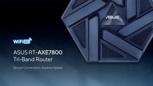 ASUS RT-AXE7800 Tri-band WiFi 6E (802.11ax) Router - New 6GHz Band ASUS Safe Browsing Enhanced Network Security with AiProtection Pro and Instant Guard Sharable Secure VPN Free Parental Controls 2.5G Port Link Aggregation