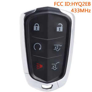 KEYECU HYQ2AB HYQ2EB Smart Remote Key Fob for Cadillac Escalade Escalade/ ESV 2015 2016 2017 2018 2019 2020 315MHz/433MHz
