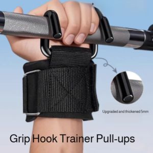 "Wrist Brace Booster Hooks Bar Trainer for Strength Training Grip Support Powerlifting Weightlifting Gym Fitness Equipment