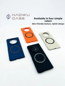 Honor MagicV3 Magnetic Attraction Ultra-Thin Shockproof Phone Case Mens Womens Simple Style Protective Cover for Huawei Phones